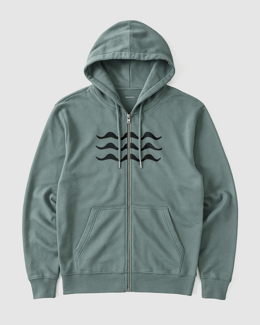 SEAFOAM ZIP HOODIE